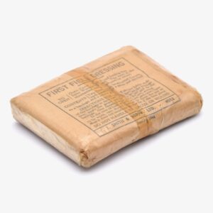 Pacchetto di primo soccorso British Army "First Field Dressing" - T.J. Smith & Nephew Ltd. (1944) - 2GM